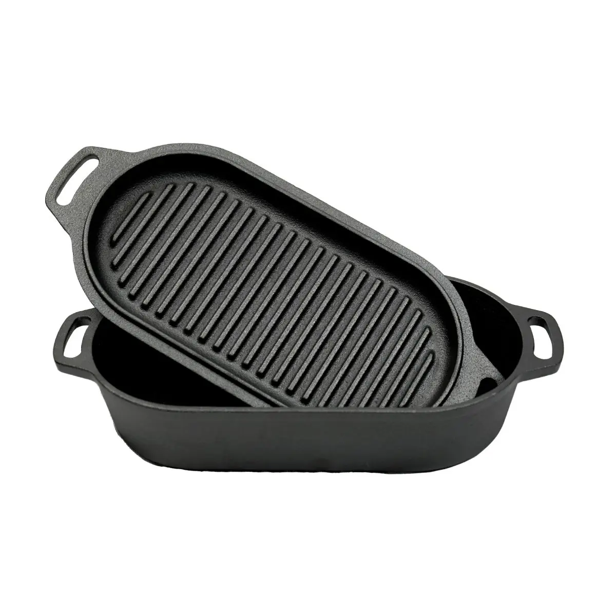 Valhal DUTCH OVEN/2 SKILLETS 2L, OVAAL - Afbeelding 4