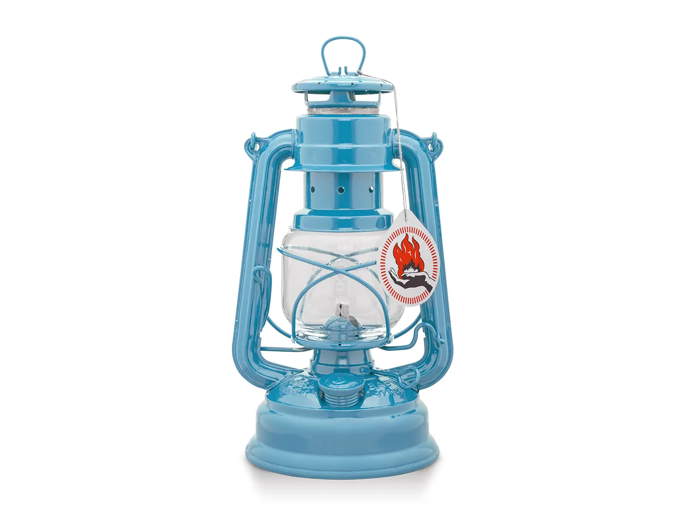 Feuerhand Stormlantaarn Pastel blauw