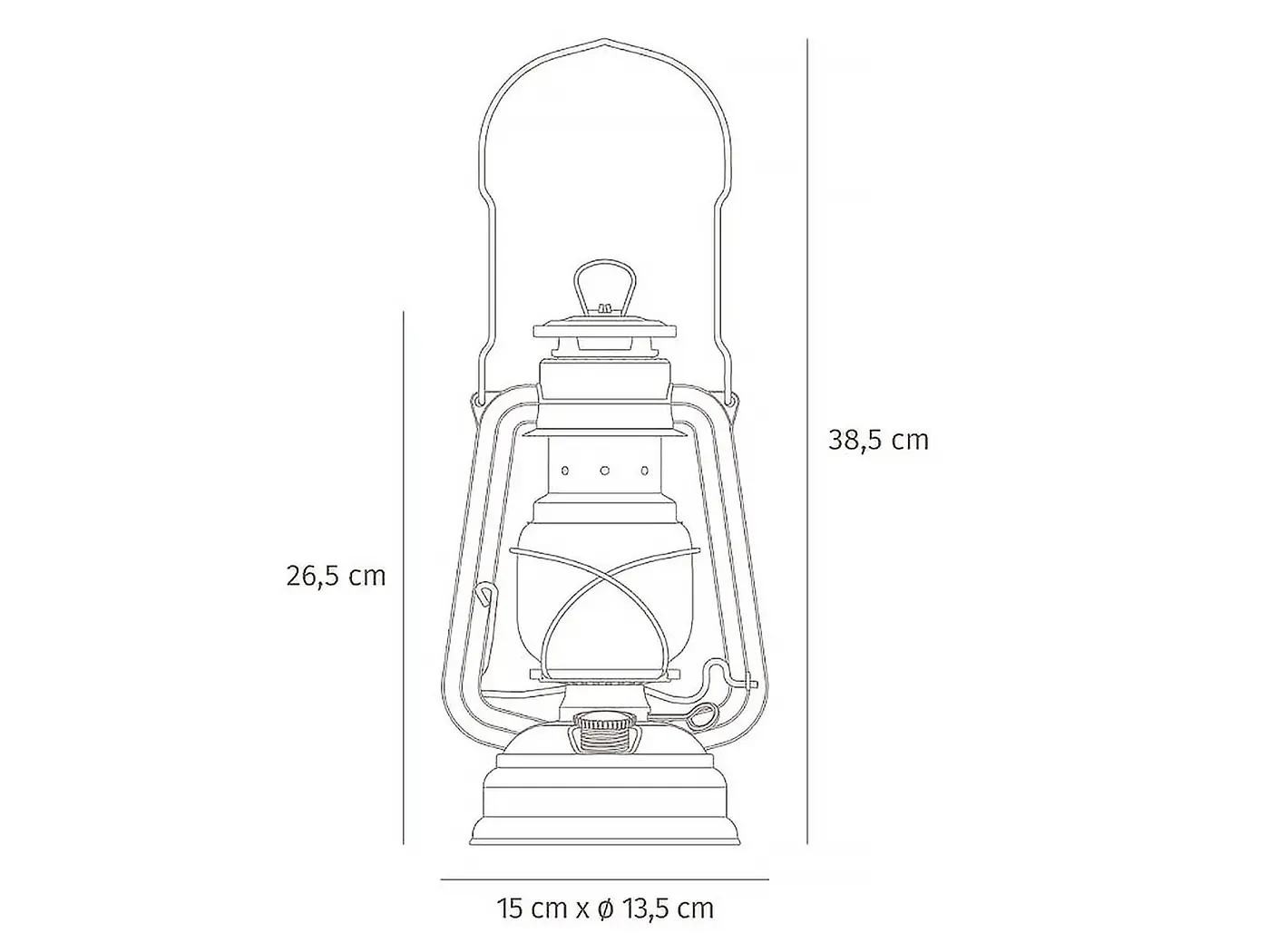 Feuerhand LED Stormlamp 276 Zink - Afbeelding 2