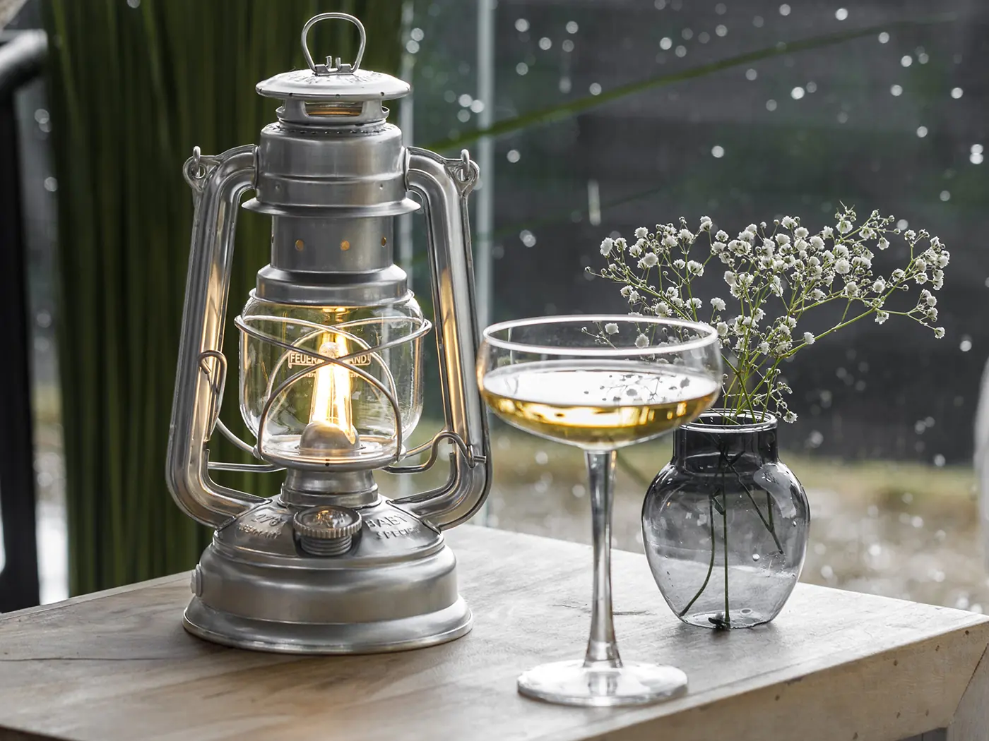 Feuerhand LED Stormlamp 276 Zink