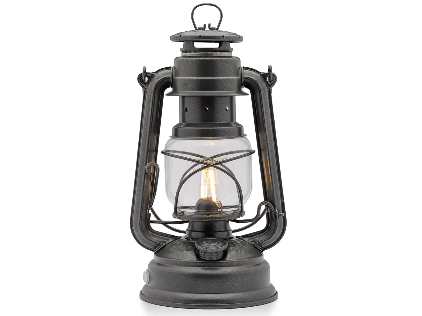 Feuerhand LED Stormlamp 276 Metalic Grijs